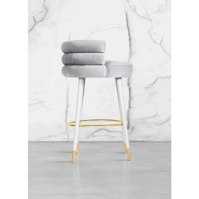 Metal Marshmallow Bar Stool by Royal Stranger For Sale - Image 7 of 13