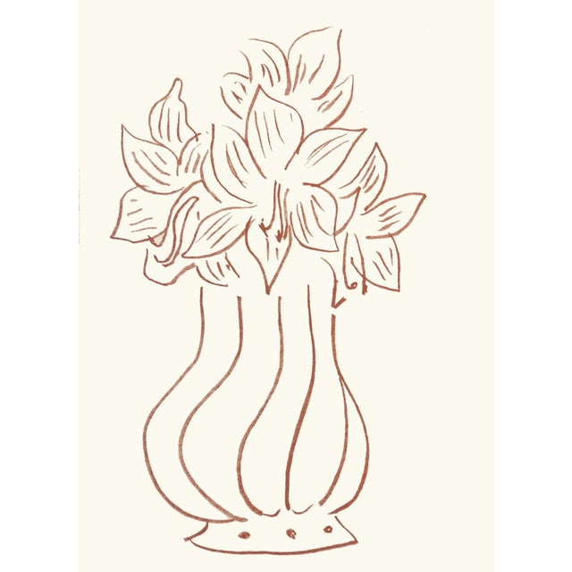 Artist: Henri Matisse (after) Country: France Title: Florilege des amours – Plate 173 Medium: Sanguine lithograph Paper:...
