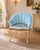 1980s Artisan Louis XV Gold Beech Blue Side Chairs-Pair For Sale - Image 9 of 11