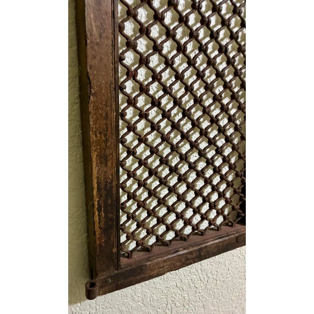 Antique Middle Eastern Iron Jali Window Shutters, Pair For Sale In Seattle - Image 6 of 12
