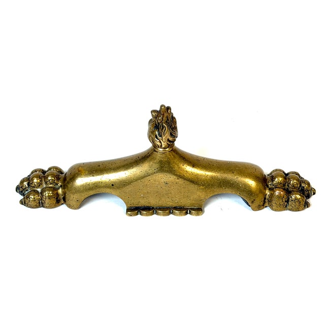 Antique English Brass and Iron Fire Stop Paperweight Signed CSJ - Circa 1850 For Sale - Image 15 of 16