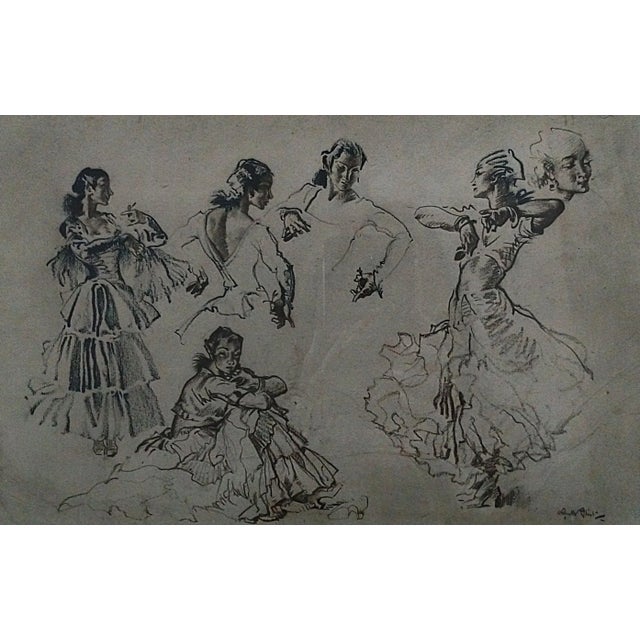 Flamenco Study – Signed Print by Sir William Russell Flint For Sale In Orlando - Image 6 of 15