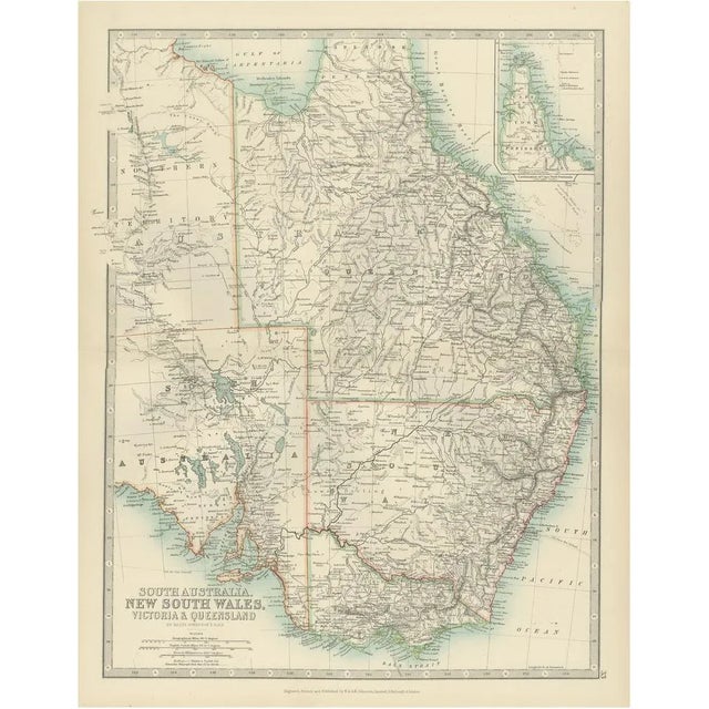 Antique Map of South Australia, 1903 For Sale - Image 10 of 10