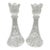 Vintage DePlomb 24% Lead Crystal Candlestick Holders - Set of 2 For Sale