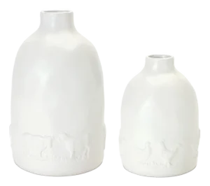 Ceramic Farm Animal Vase (Set of 2)
