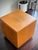 Vintage Waterfall Oak Cube Side Table Pedestal End Table in the Style of Dunbar and Milo Baughman For Sale In Los Angeles - Image 6 of 11
