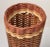 1990s 1990 Natural Hand Woven Fibers Cane Bamboo Wood Umbrella Stand Floor Vase For Sale - Image 5 of 12