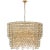 Julie Neill for Visual Comfort Signature Milazzo Large Waterfall Chandelier in Gild & Crystal For Sale