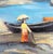 Michel Pabois, Two Breton Boats at the Water's Edge, Original Oil on Canvas For Sale - Image 4 of 9