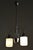 Mid-Century Chandelier in Chrome, Steel and Opaline Glass, Czech, 1960s For Sale - Image 9 of 12