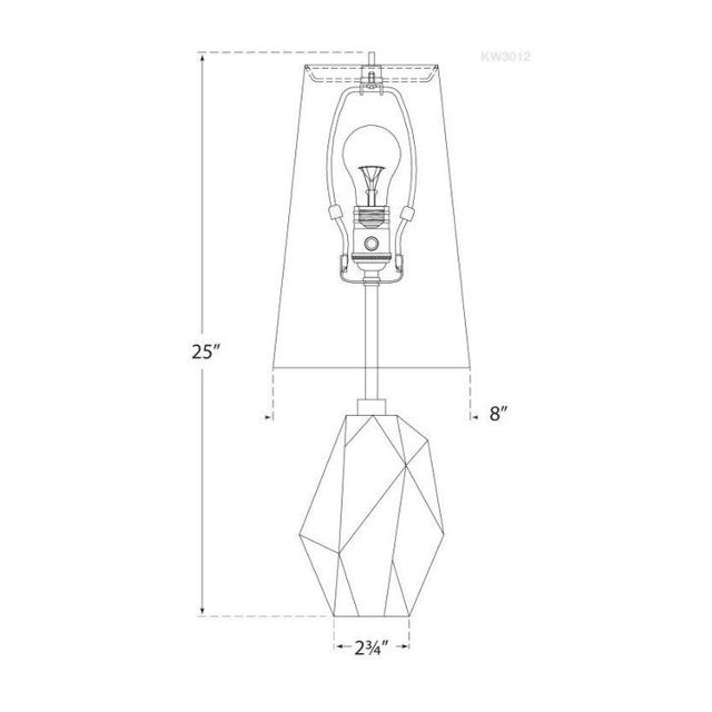 Modern Kelly Wearstler for Visual Comfort Signature Halcyon Accent Table Lamp in Alabaster with Linen Shade For Sale - Image 3 of 3