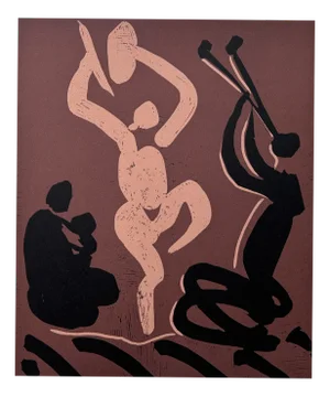 Picasso, Bacchanal with Seated Woman Holding Baby