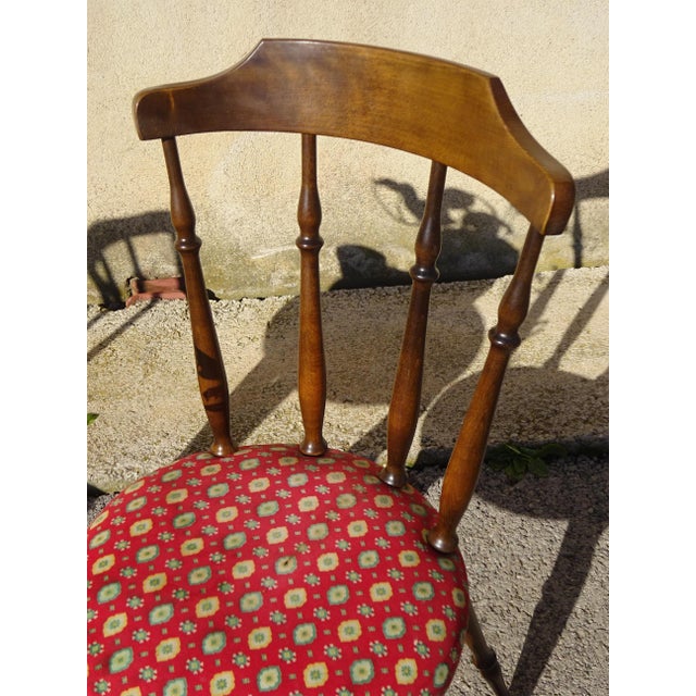 1950s Wood and Fabric Chairs, Set of 2 For Sale - Image 5 of 18