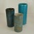 Blue Ceramic Cylinder Vases by Groeneveldt, Set of 10 For Sale - Image 6 of 14