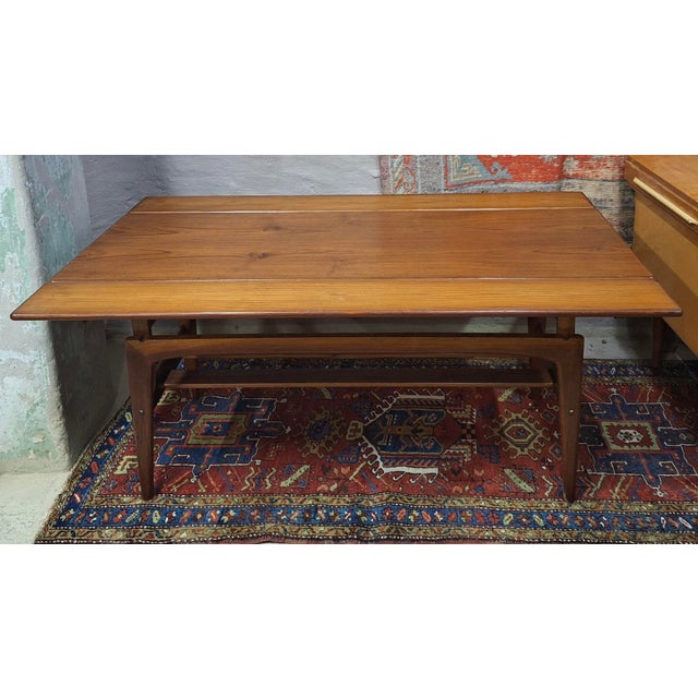 Teak Metamorphic Coffee and Dining Table from Trioh, Denmark 1960s For Sale - Image 4 of 18