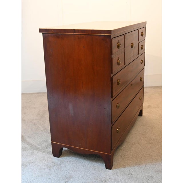 Wood Scottish Georgian Sheraton Chest of Drawers in Mahogany, 1820s For Sale - Image 7 of 14