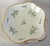 Pair antique 18th c. Paris porcelain Dihl shell shape serving dishes. Decorated in the sprig or cornflower pattern...