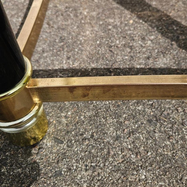 Italian Faux Tusk Glass Coffee Table, 1980s For Sale - Image 10 of 15