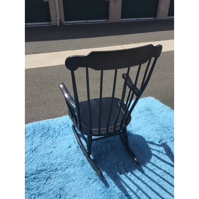 U.S. Naval Academy Captains Wood Rocking Chair Chairish