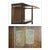 Wooden Showcase with 2 Lockers and a Wardrobe, 1940s For Sale - Image 3 of 7