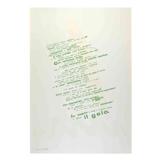 Ennio Pouchard, The Frost / Il Gelo, Offset and Screenprint, 1970s For Sale