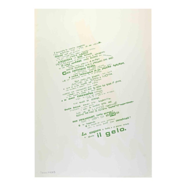 Ennio Pouchard, The Frost / Il Gelo, Offset and Screenprint, 1970s For Sale