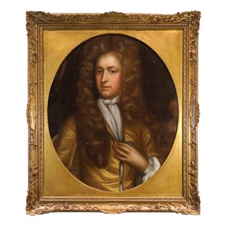Workshop of Godfrey Kneller, Portrait of William Congreve, 1720, Oil on Canvas For Sale