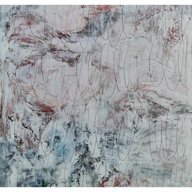2020s Original Abstract Figurative Oil Painting by Diane Grant | Unframed | Cy Twombly For Sale - Image 5 of 7