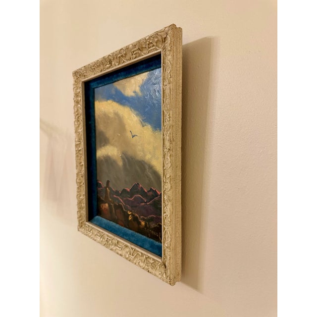 Abstract Mid Century Abstract Impressionist Original Oil Painting by Herman Rednick For Sale - Image 3 of 12