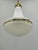 Gold Art Deco Glass Pendant Lamp by Peter Behrens for Siemens, Germany, 1930s For Sale - Image 8 of 11