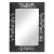 Coastal Folha Rectangular Mirror in Black For Sale - Image 3 of 3