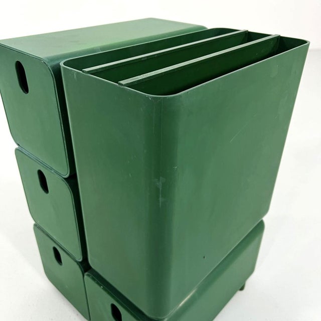Plastic Green Desk Storage by Georges Coslin for Longato, 1960s For Sale - Image 7 of 11