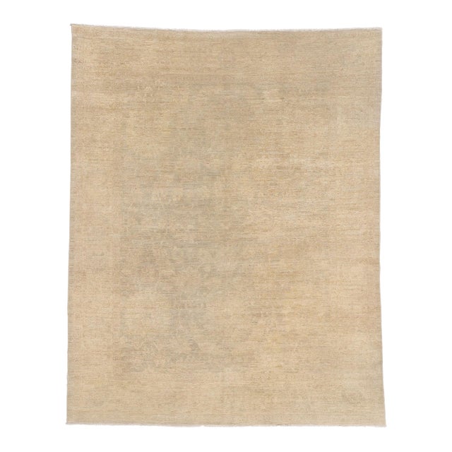 Vintage Pakistani Oushak Rug, 07'10 X 09'10 For Sale