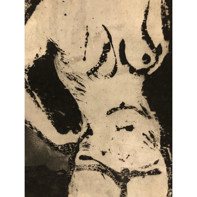 Figurative Large Female Nude Etching Signed For Sale - Image 3 of 6