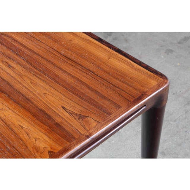 Mid-Century Modern Vintage Rosewood Coffee Table by B.C. Vejle, Denmark, 1960s For Sale - Image 3 of 16