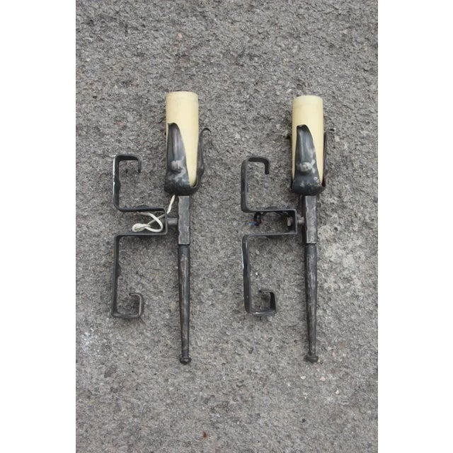 1960s Mid-Century Italian Wall Lights, 1960s, Set of 2 For Sale - Image 5 of 7