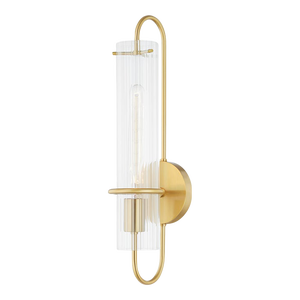 Mitzi Beck 1-Light Wall Sconce, Aged Brass