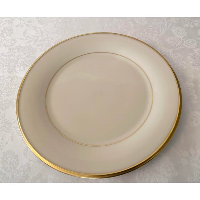 Ceramic Late 20th Century Lenox Eternal Dinner Plate Vintage Excellent "Mint" Condition For Sale - Image 7 of 7