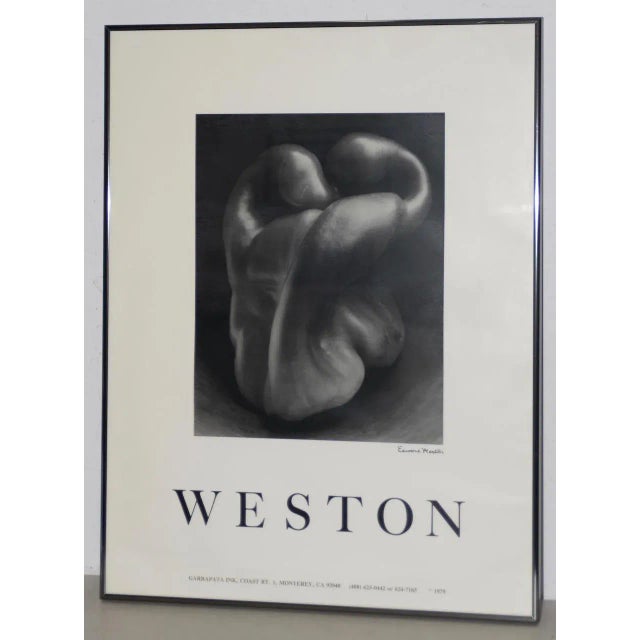 Edward Weston "Bell Pepper" Poster c.1979 A beautiful black and white photograph of a bell pepper. Edward Henry Weston...