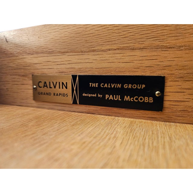 Paul McCobb for Calvin Group Mid-Century Ribbon Mahogany Credenza, 1960s For Sale - Image 12 of 15
