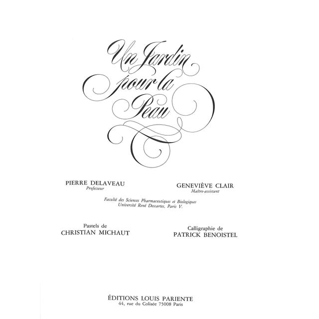 "Un Jardin Pour La Peau" 1986 Delaveau, Pierre/ Clair, Genevieve For Sale - Image 4 of 11