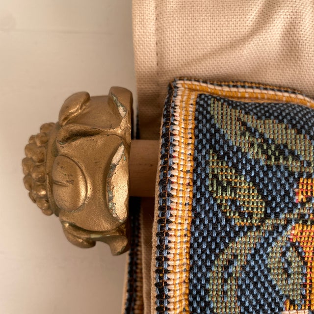 Gobly's French Tapestry in Classic Woodpecker Design by William Morris With Hanging Rod For Sale - Image 10 of 12