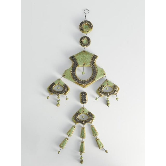 Sage Green Wall Sculpture by Maija-Liisa Vasenius for Kalevala Koru, 1960s For Sale - Image 4 of 6