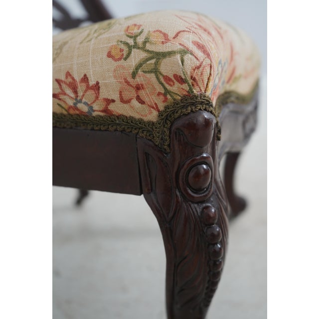 Antique Victorian Belter Walnut Small Scale Accent Chair For Sale - Image 16 of 18