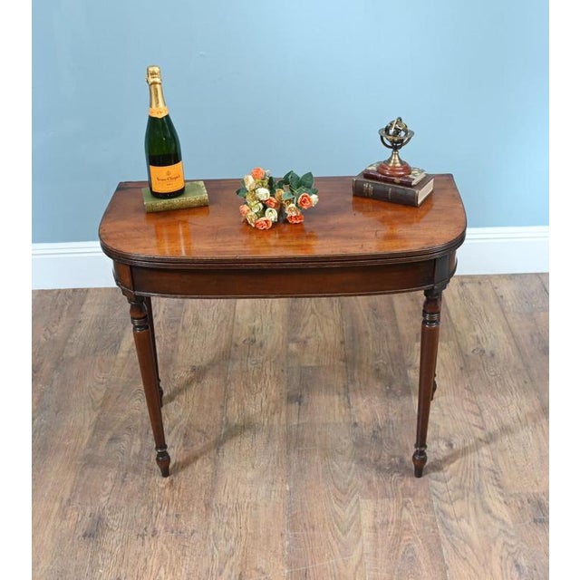 Brown William IV Card Table in Mahogany For Sale - Image 8 of 8