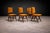 Set of 6 Chairs in Saddle Mohair and Rosewood, Attributed to Forma, 1950s For Sale - Image 11 of 17