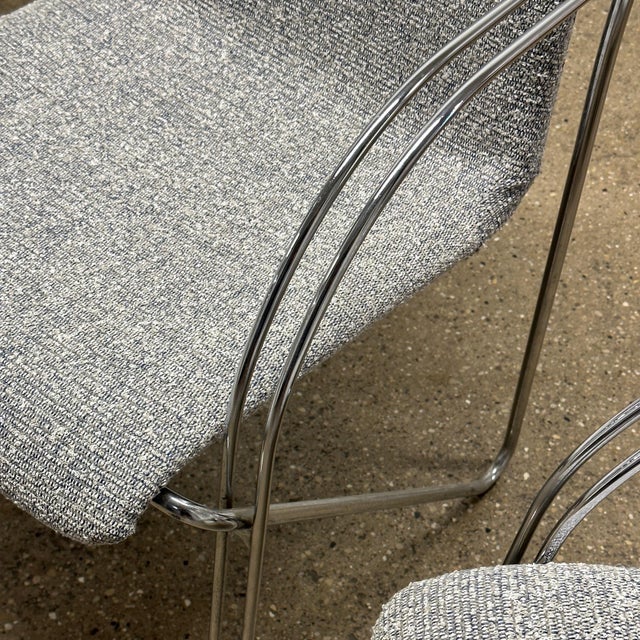 Gispen Circa 1970s Danish Wire Chairs by Alfred Homann for Gispen/Labofa- Set of 4 For Sale - Image 4 of 8