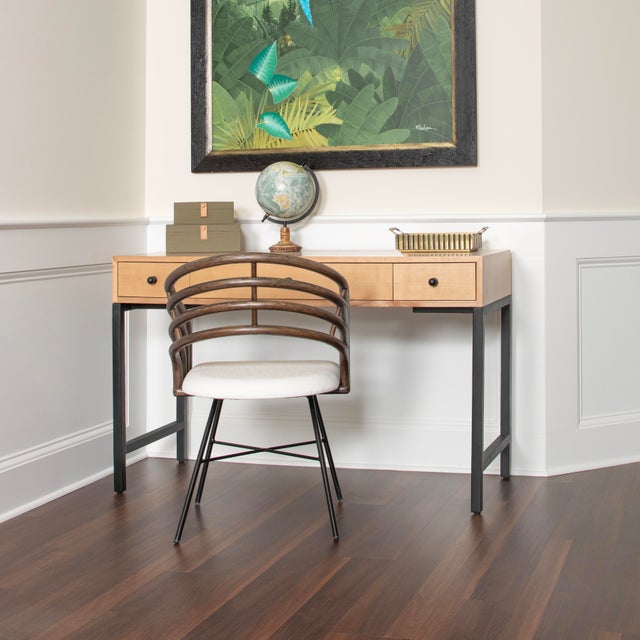 The Maple Writing Desk strikes the perfect balance between timeless design and everyday functionality. Featuring a hand-...