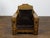 Moroccan 1900s Club Chair with Geometric Bone Inlay and Cushion For Sale - Image 10 of 12