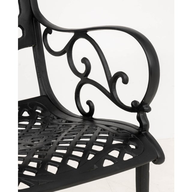 American Cast Metal Patio Furniture Set, 5 Pieces For Sale - Image 14 of 15